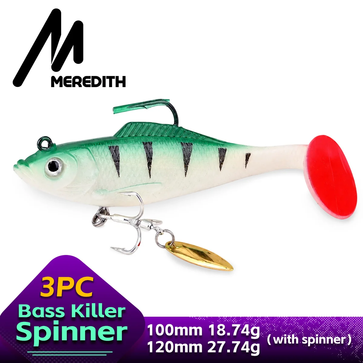 Fishing Lure Blade Bait - Przynęta spinningowa MEREDITH 10cm 12cm z