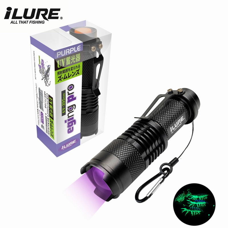 Fishing Lure Kit - Mini latarka UV 395nm ultrafioletowa przynęta