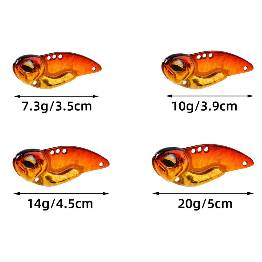 6 szt. Metalowych Przynęt Wibr – Fishing Lure Blade Bait recenzja i cena