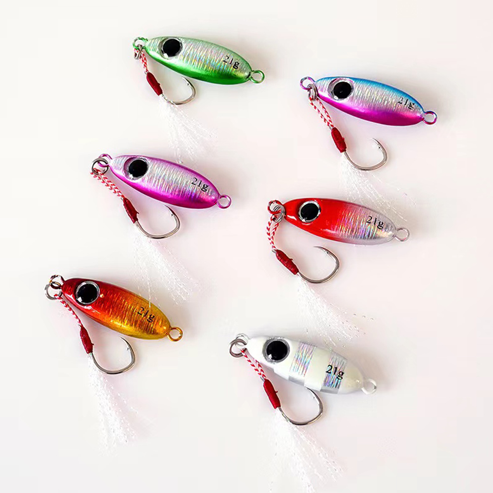 6 sztuk Micro Metal Jigging pr – Fishing Lure Soft Plastic recenzja i cena