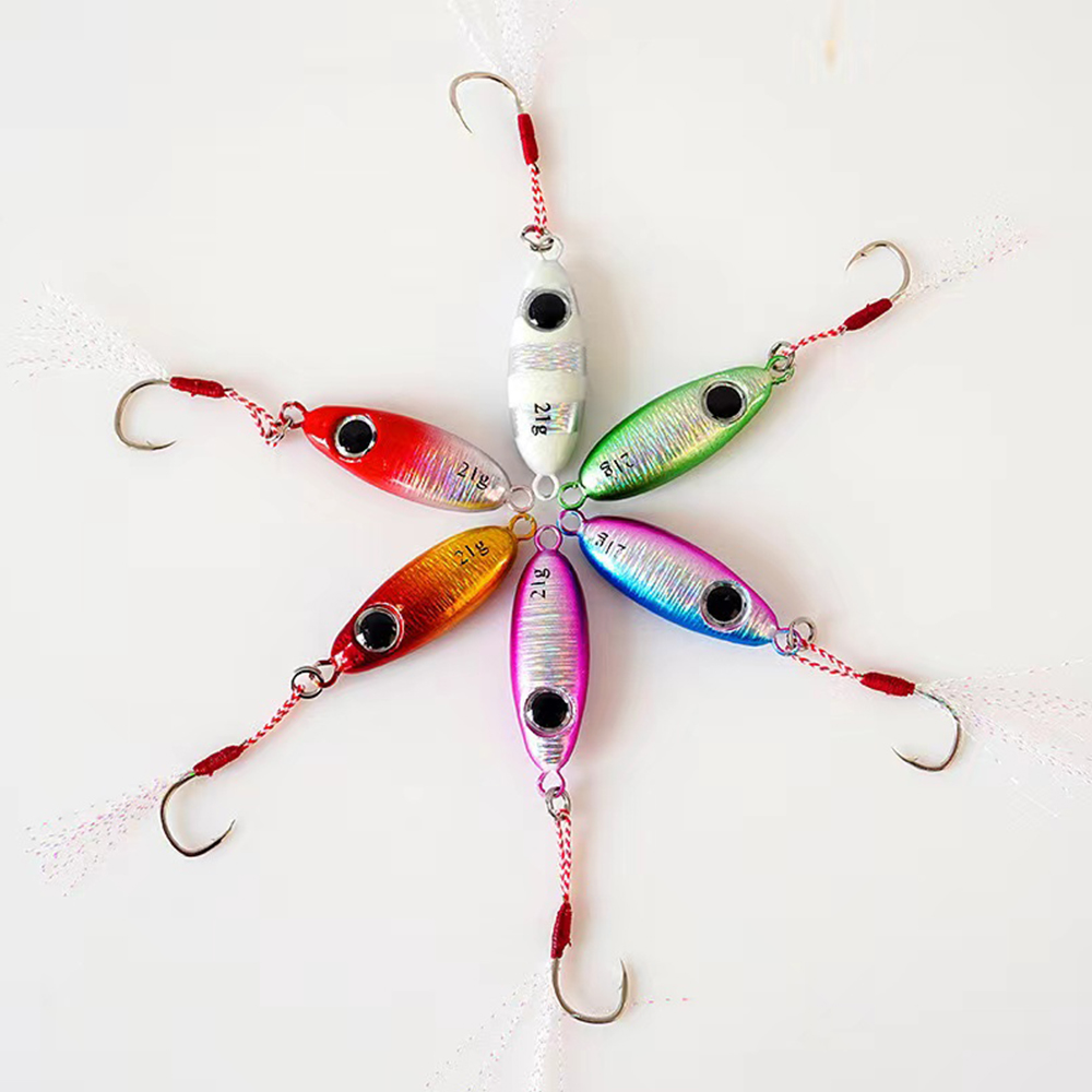 6 sztuk Micro Metal Jigging pr – Fishing Lure Soft Plastic recenzja i cena